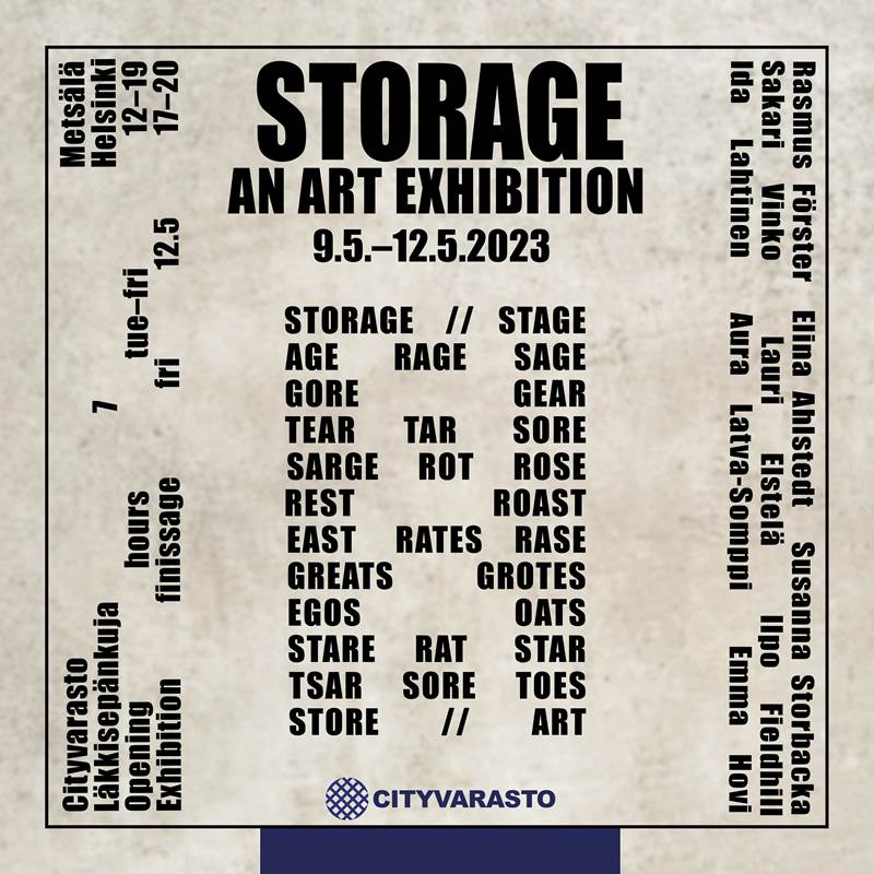 STORAGE - An Art Exhibition