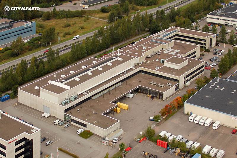 The largest self storage facility in the Nordic countries in West Vantaa