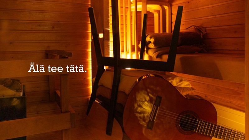 Sauna saunomiselle, varasto varastointia varten