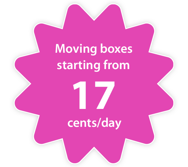 Removal boxes starting from 17 cents / day